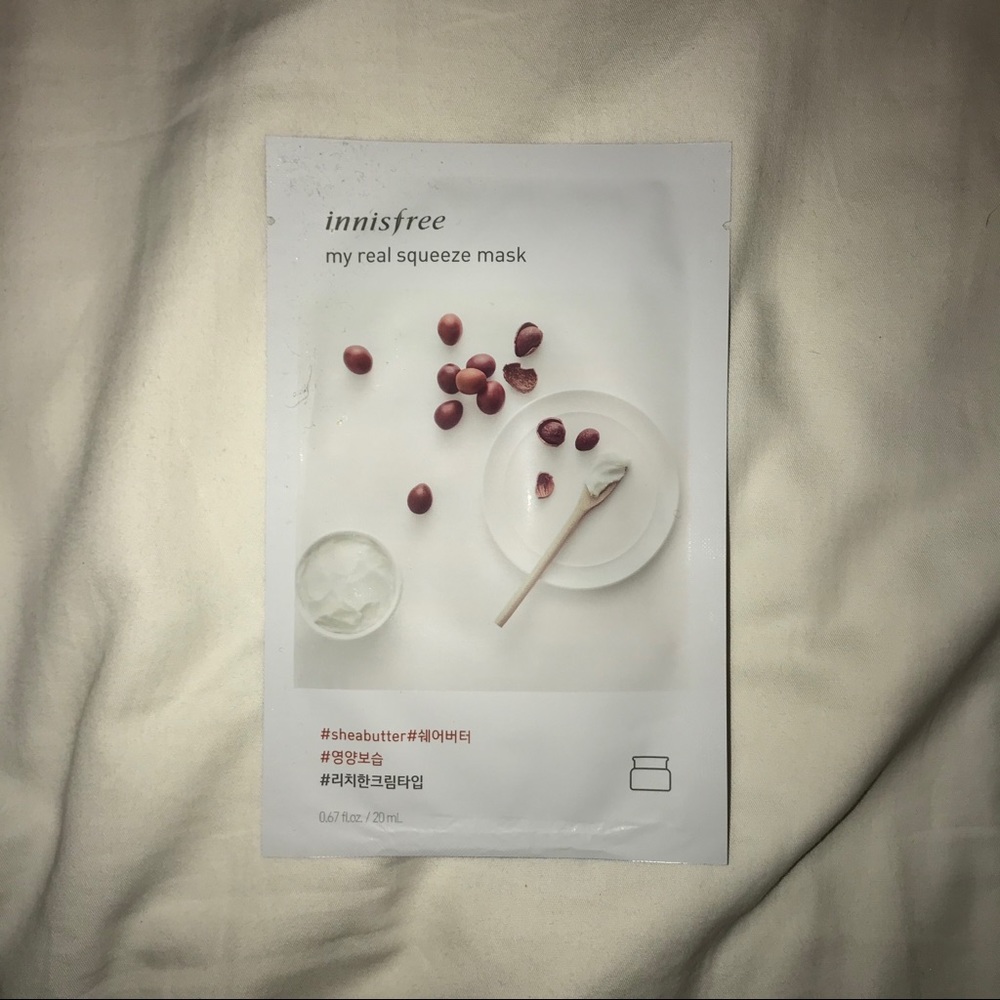 innisfree my real squeeze face mask shea butter